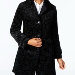 Jones New York Charcoal Teddy Jacket